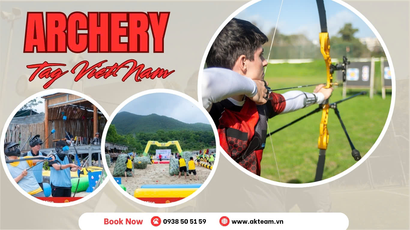 Concept team building bắn cung đối kháng - Achery tag