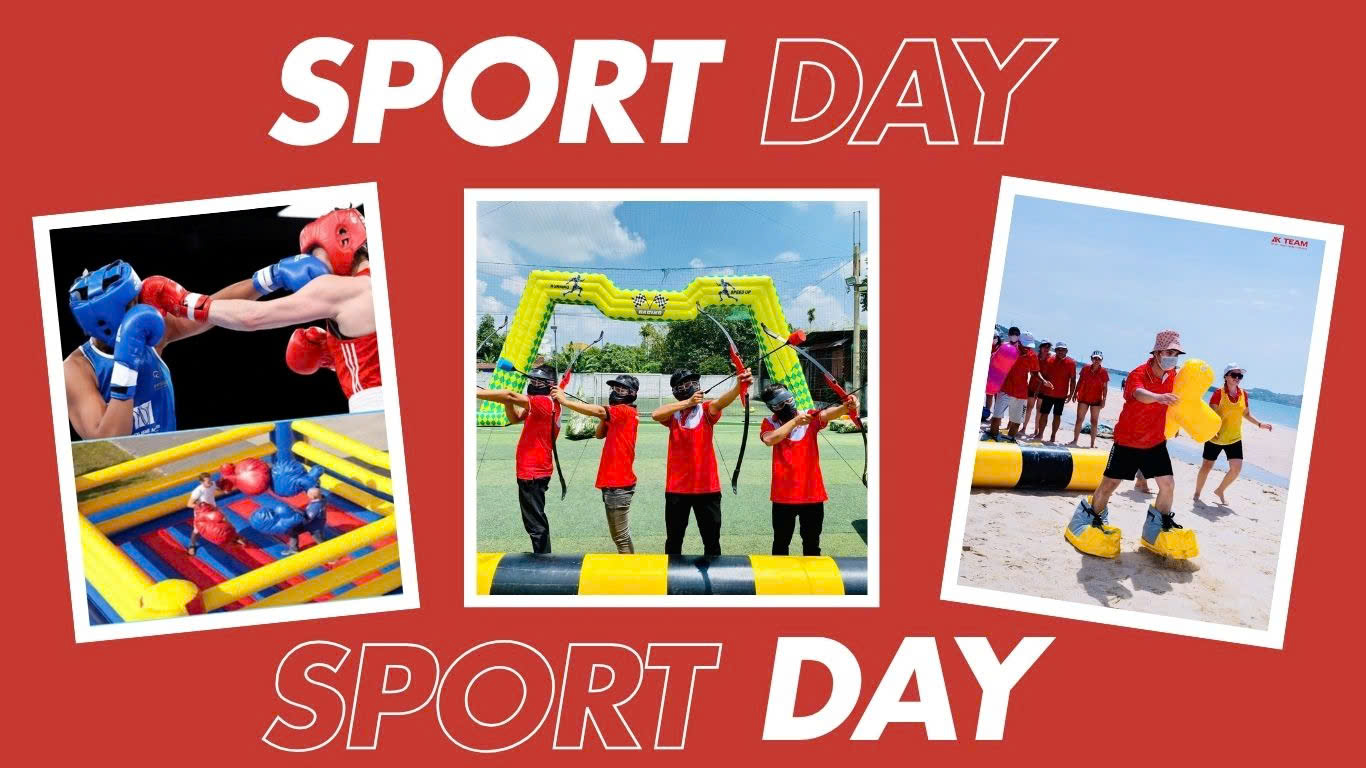 Concept team building Sport Day bãi biển