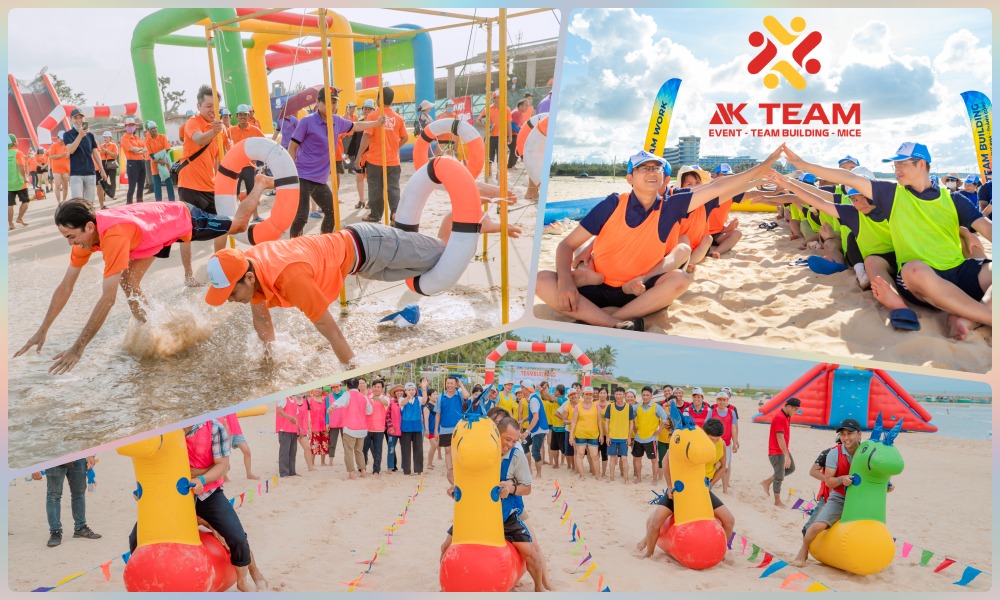 Tổ chức team building bãi biển miền trung